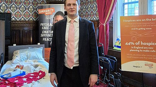 David Chadwick at a HospiceUK Meeting